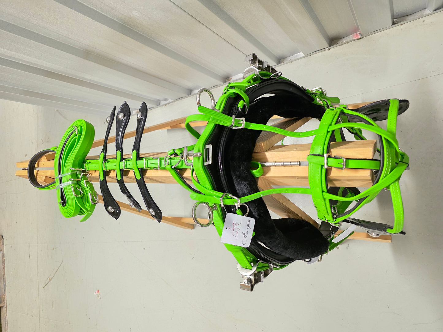 Quick Hitch Trotting Harness Green And Black