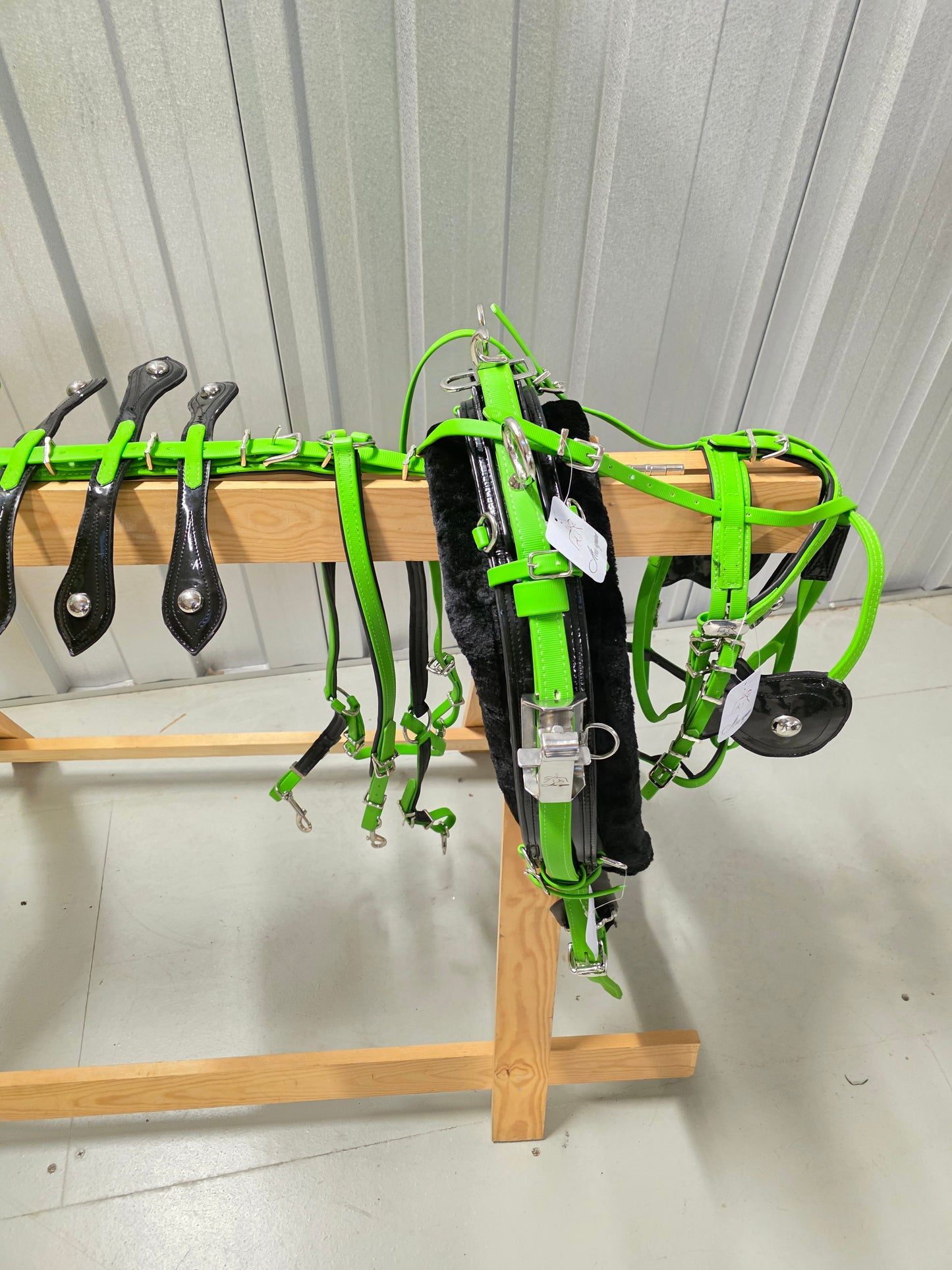 Quick Hitch Trotting Harness Green And Black
