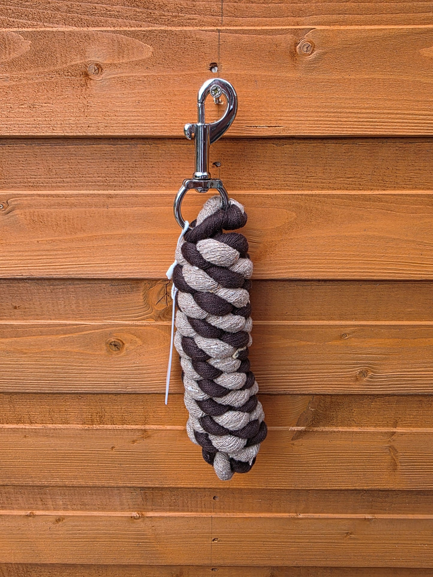 Braided Cotton Rope Lead For Horse 6 Feet Heavy Duty With Robust Trigger Clip