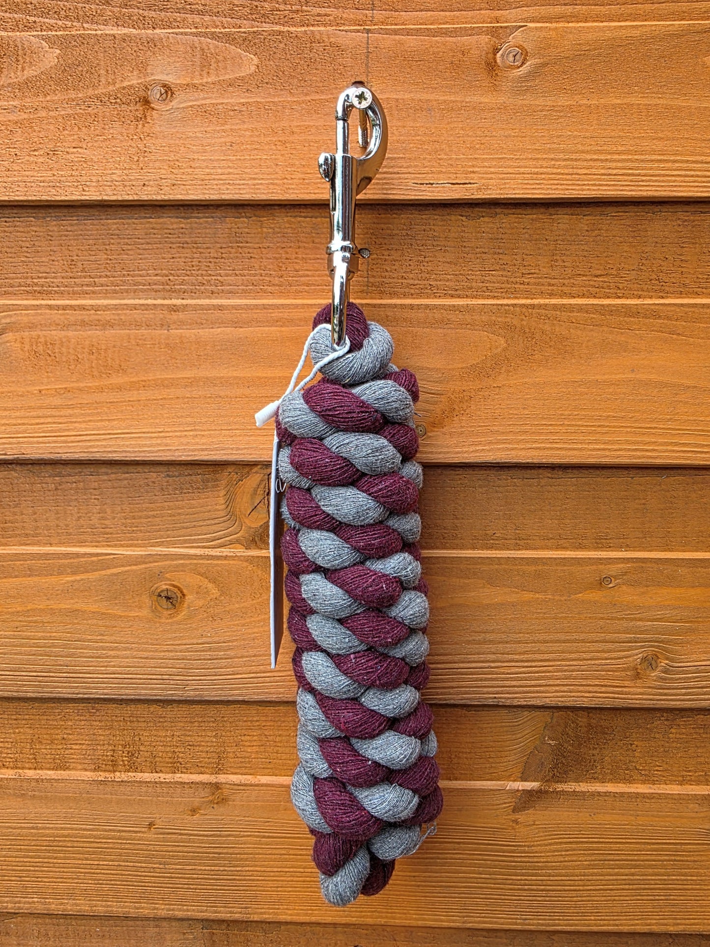 Braided Cotton Rope Lead For Horse 6 Feet Heavy Duty With Robust Trigger Clip