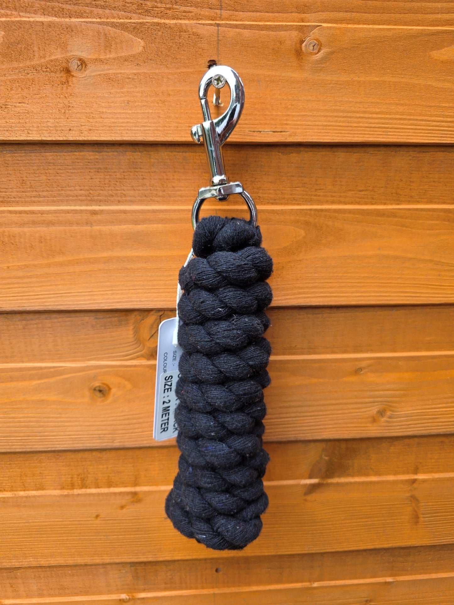 Braided Cotton Rope Lead For Horse 6 Feet Heavy Duty With Robust Trigger Clip