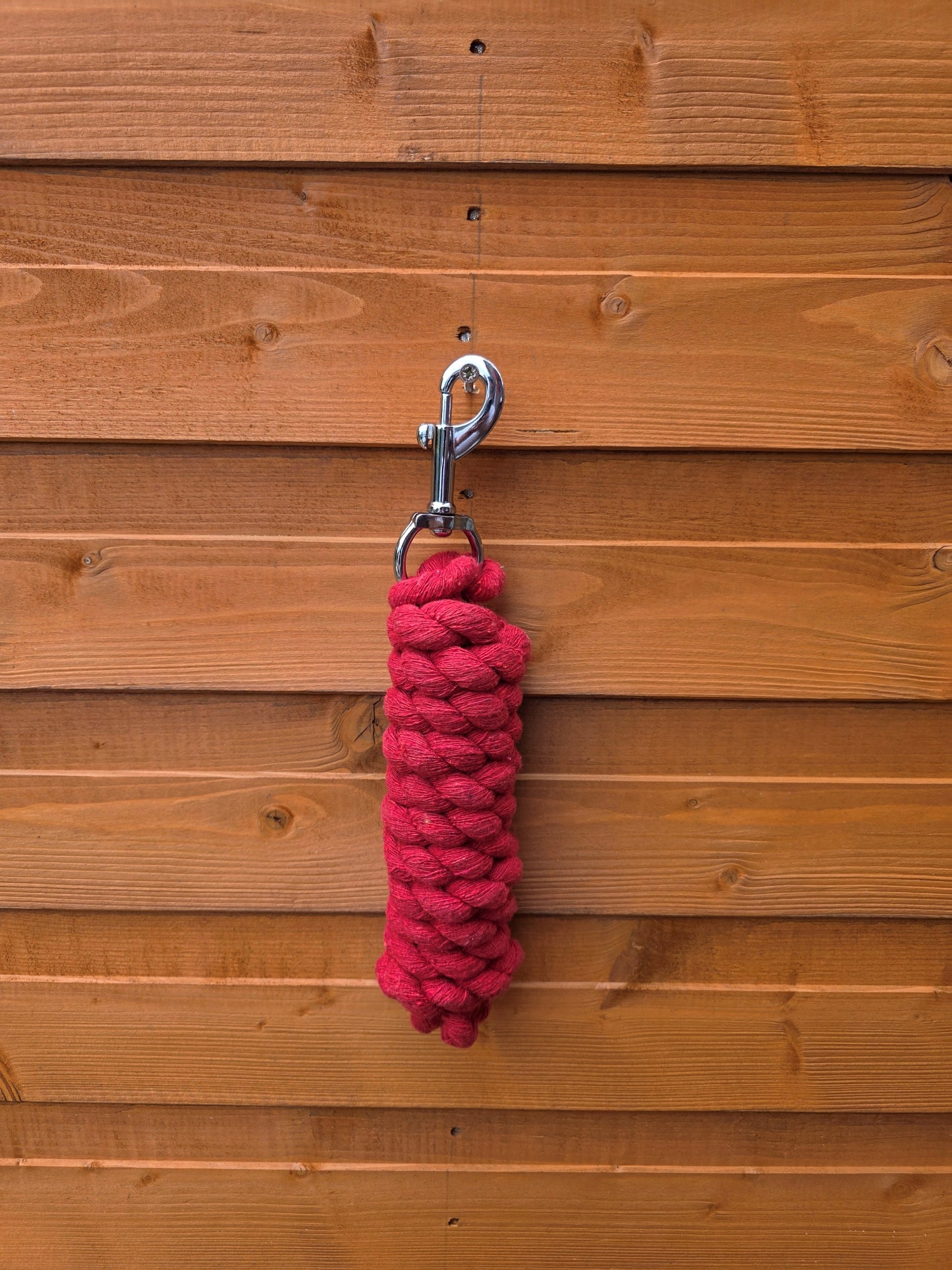Braided Cotton Rope Lead For Horse 6 Feet Heavy Duty With Robust Trigger Clip