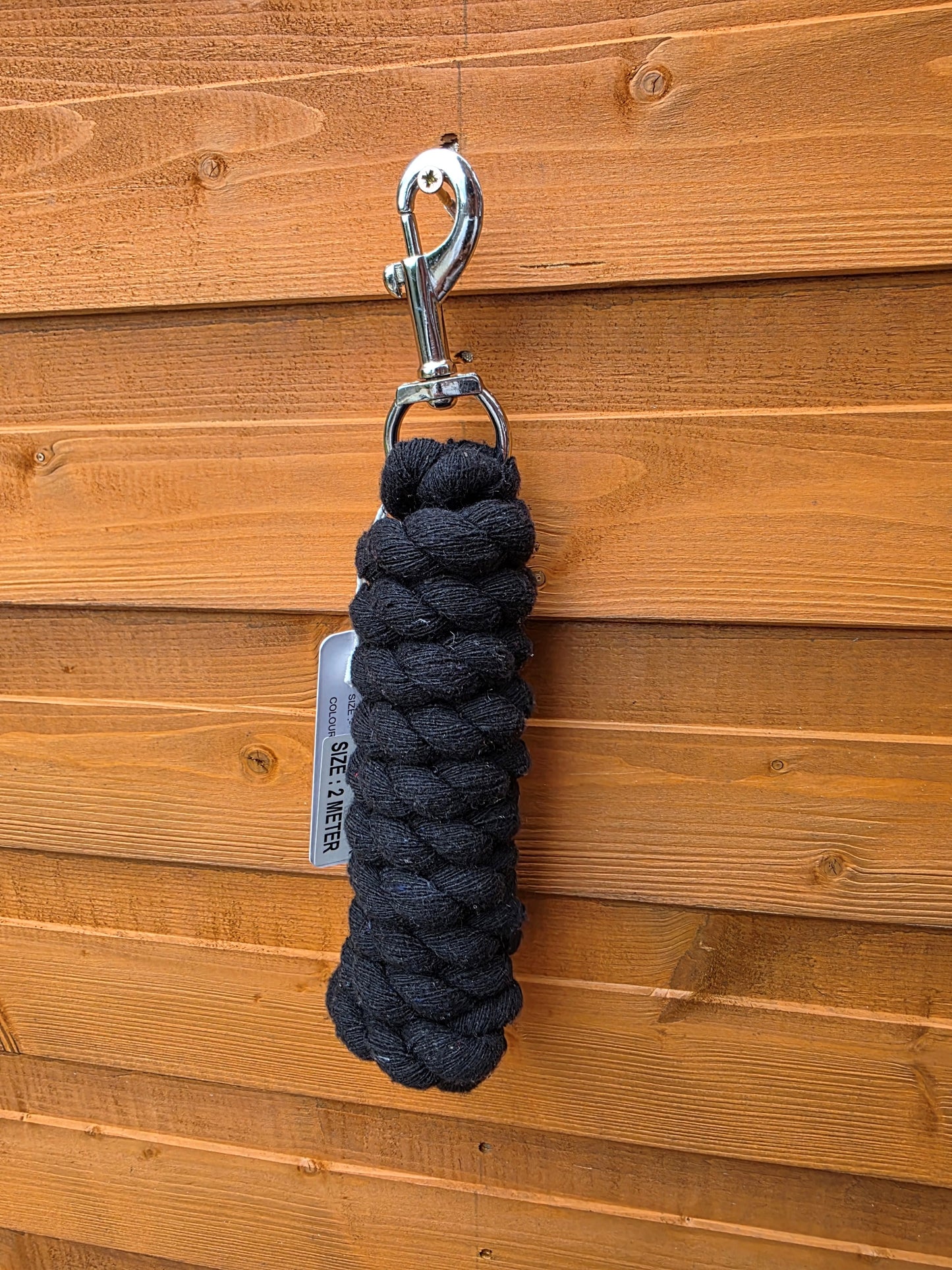 Braided Cotton Rope Lead For Horse 6 Feet Heavy Duty With Robust Trigger Clip