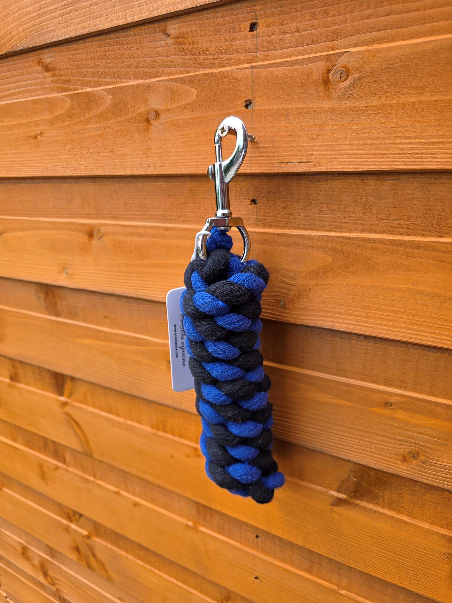 Braided Cotton Rope Lead For Horse 6 Feet Heavy Duty With Robust Trigger Clip