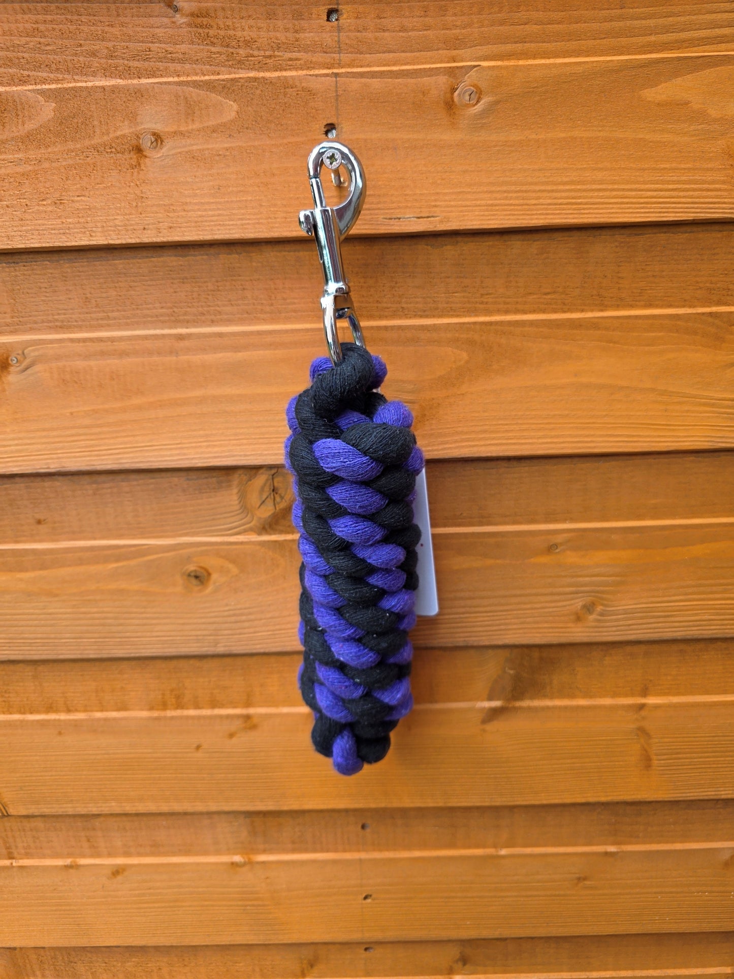 Braided Cotton Rope Lead For Horse 6 Feet Heavy Duty With Robust Trigger Clip