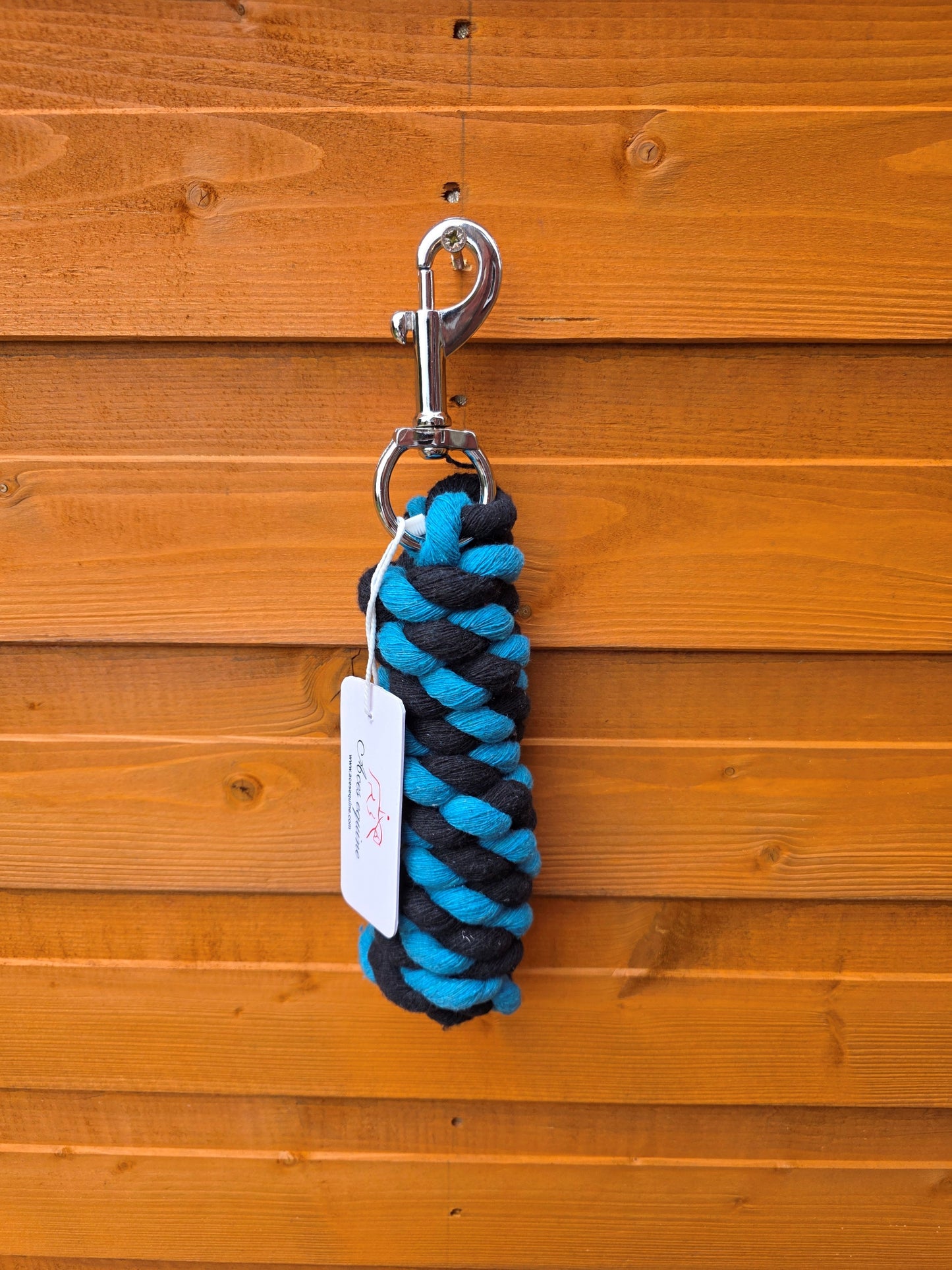 Braided Cotton Rope Lead For Horse 6 Feet Heavy Duty With Robust Trigger Clip