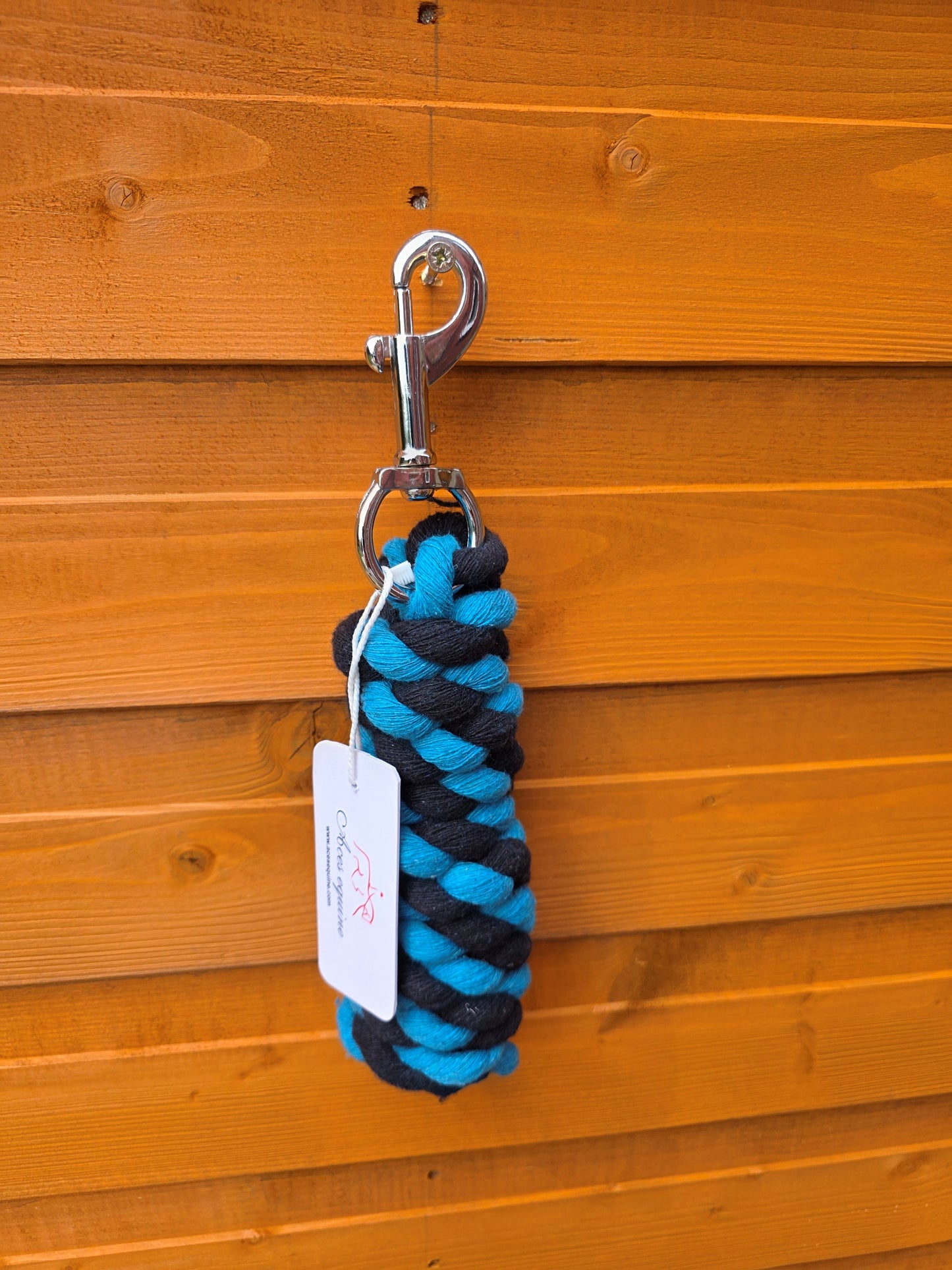 Braided Cotton Rope Lead For Horse 6 Feet Heavy Duty With Robust Trigger Clip