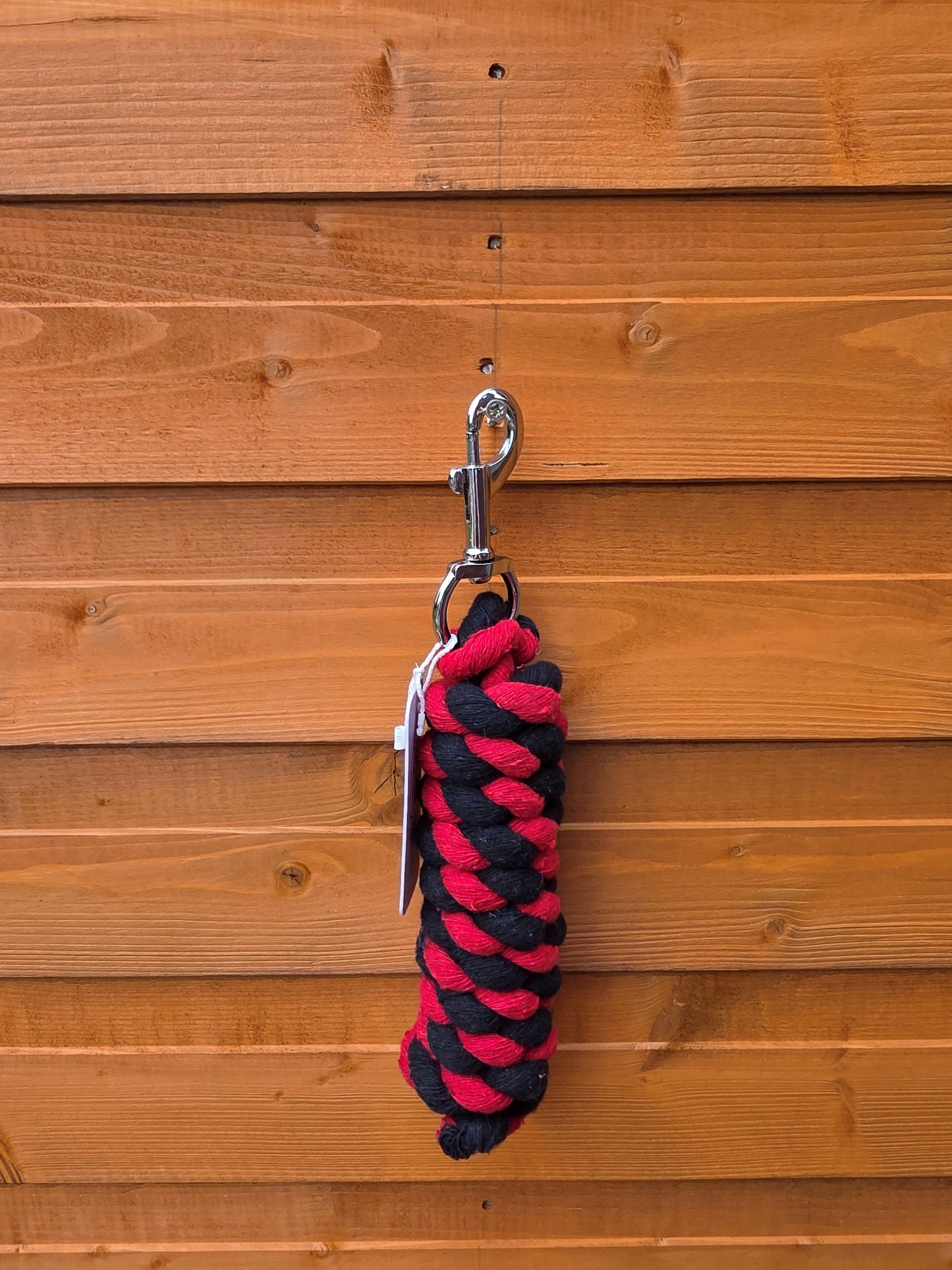 Braided Cotton Rope Lead For Horse 6 Feet Heavy Duty With Robust Trigger Clip