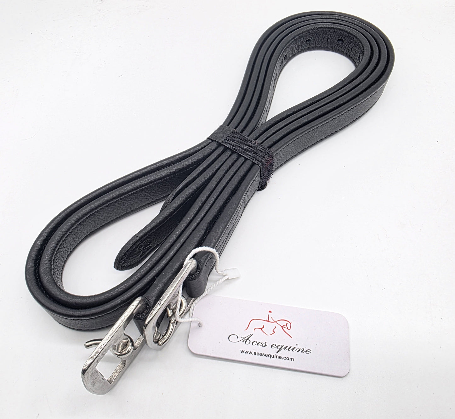 Soft Leather Stirrup for Child Premium Non-Stretch 3/4” Wide – Black and Brown – Sizes 24” 28” 32” 36”