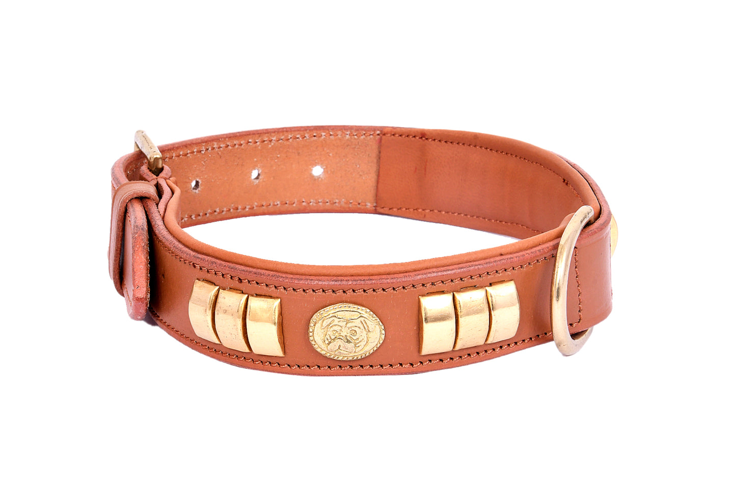 Handcrafted_Tan_Leather_Staffy_Dog_Harness_Collar_And_Chain_Lead_Set_Luxury_Comfort_Fit_with_Brass_Dog_Face_
