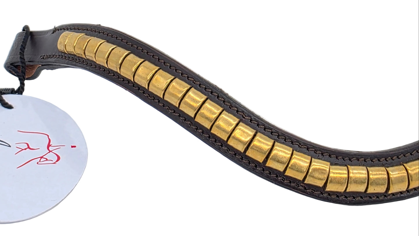 Leather_Wave_Clincher_Browband_Brass_Studded_Bridle_English_Browband_Brown