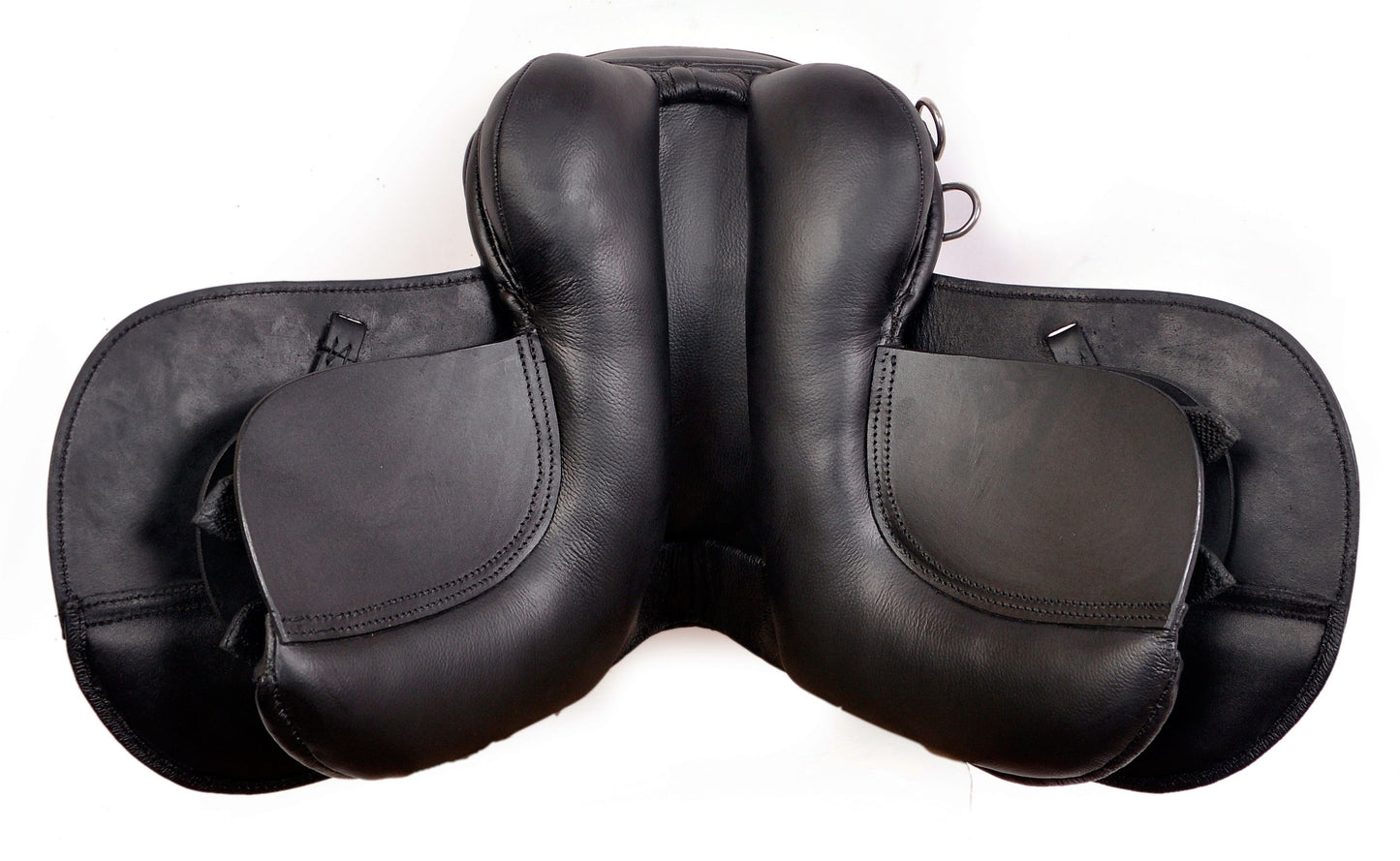 Kids Pony Leather horse Saddle Black size 10"  seat