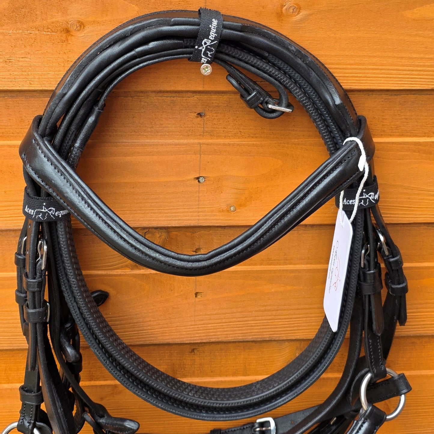 Premium Leather Mexican Grackle Bridle Black Soft Padded