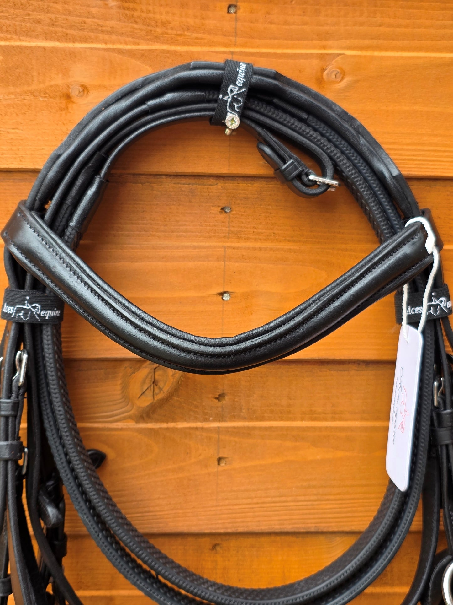 Premium Leather Mexican Grackle Bridle – Black Soft Padded