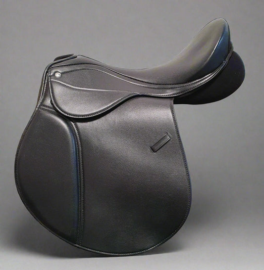 SYNTHETIC-LEATHER-CHANGEABLE-GULLET-SADDLE--BLACK-SIZE-
