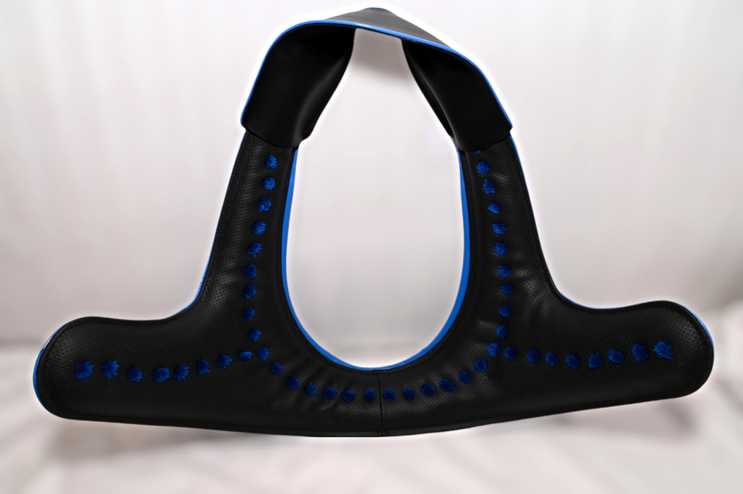 Soft Padded Horse Brollar Black and Blue