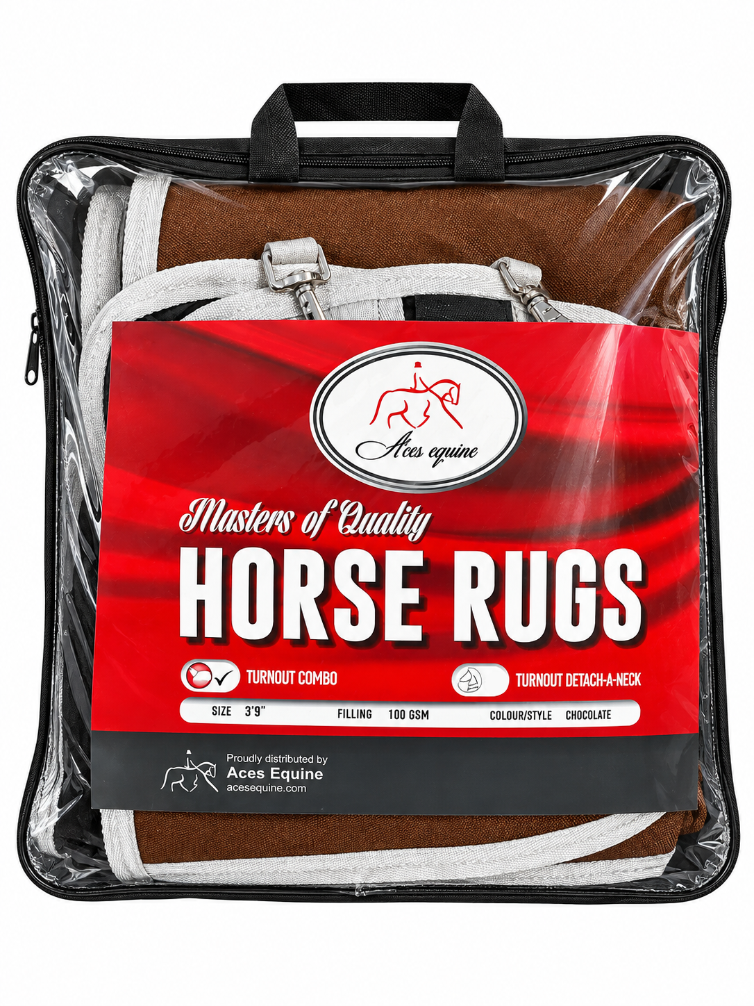 100GSM Turnout Horse Rug Combo with Reflectors For Miniature Shetland and Pony
