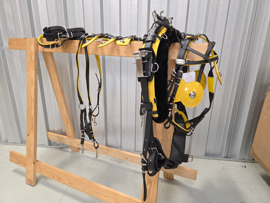 Quick Hitch Trotting Harness Black And Yellow