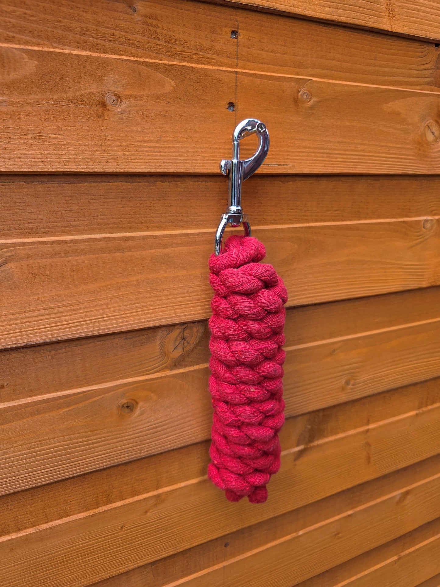 Braided Cotton Rope Lead For Horse 6 Feet Heavy Duty With Robust Trigger Clip