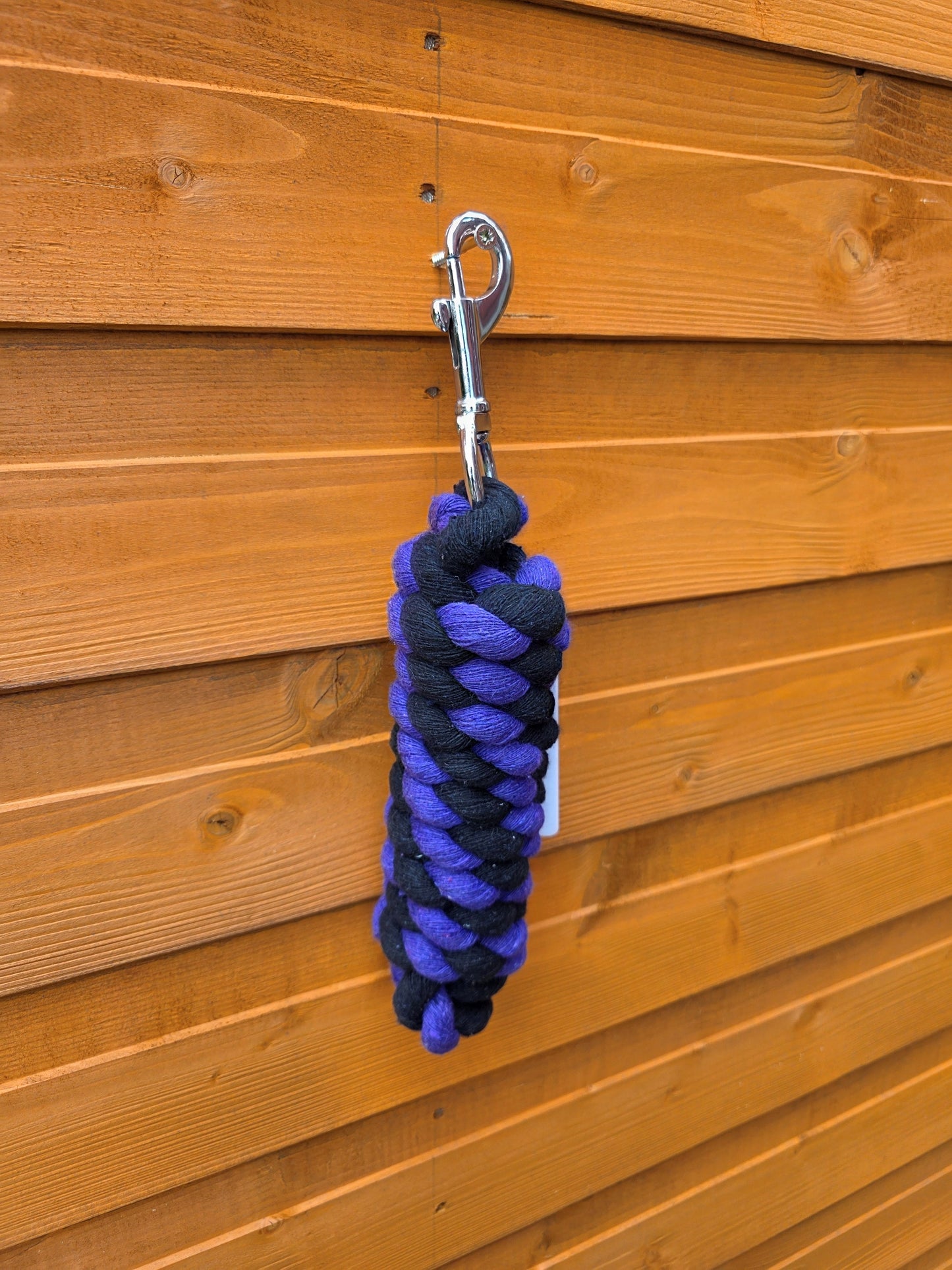 Braided Cotton Rope Lead For Horse 6 Feet Heavy Duty With Robust Trigger Clip