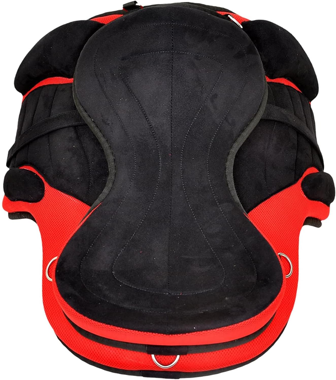 Synthetic Freemax Horse Treeless Saddle Red