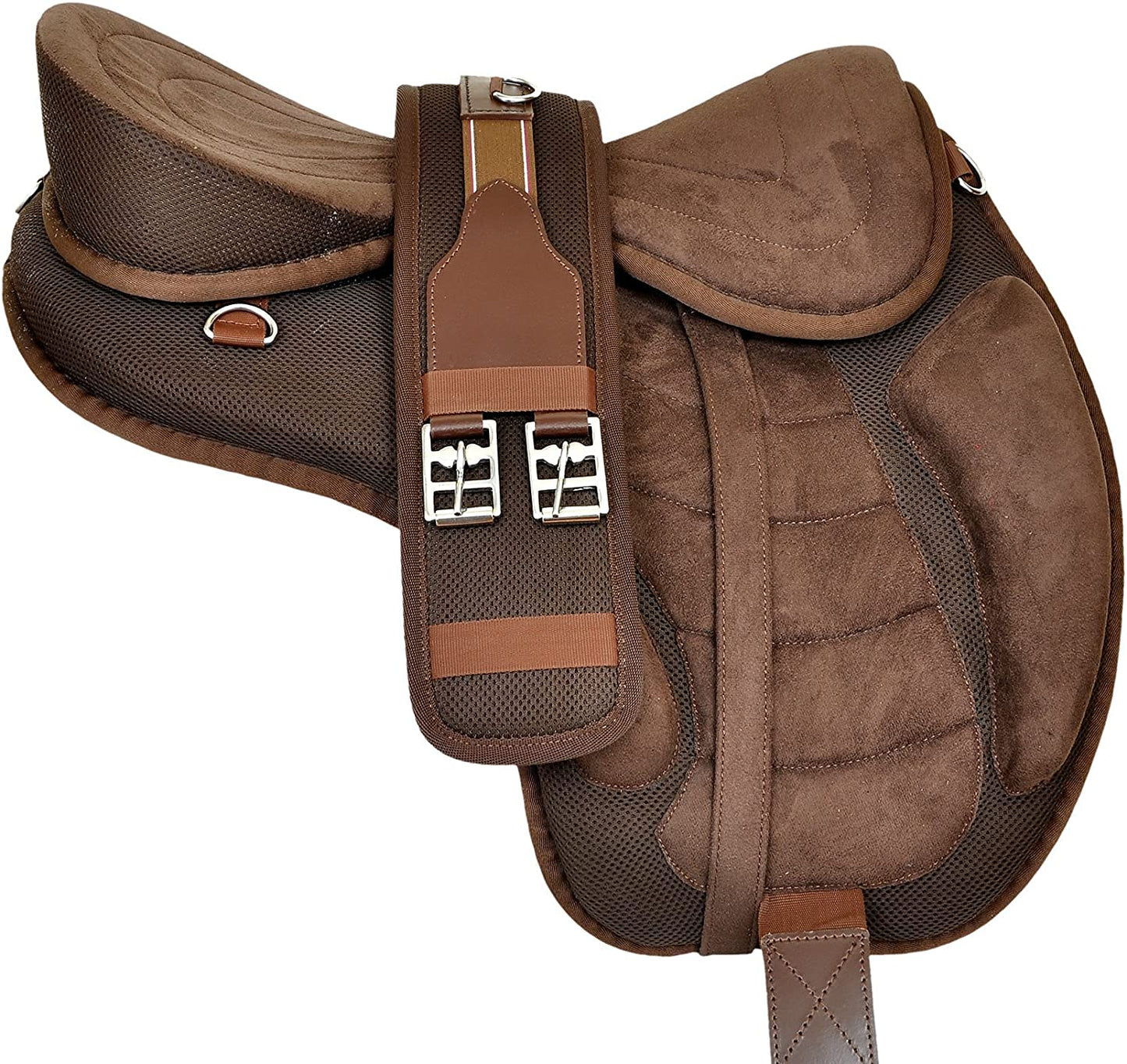 Synthetic Freemax Horse Treeless Saddle Brown