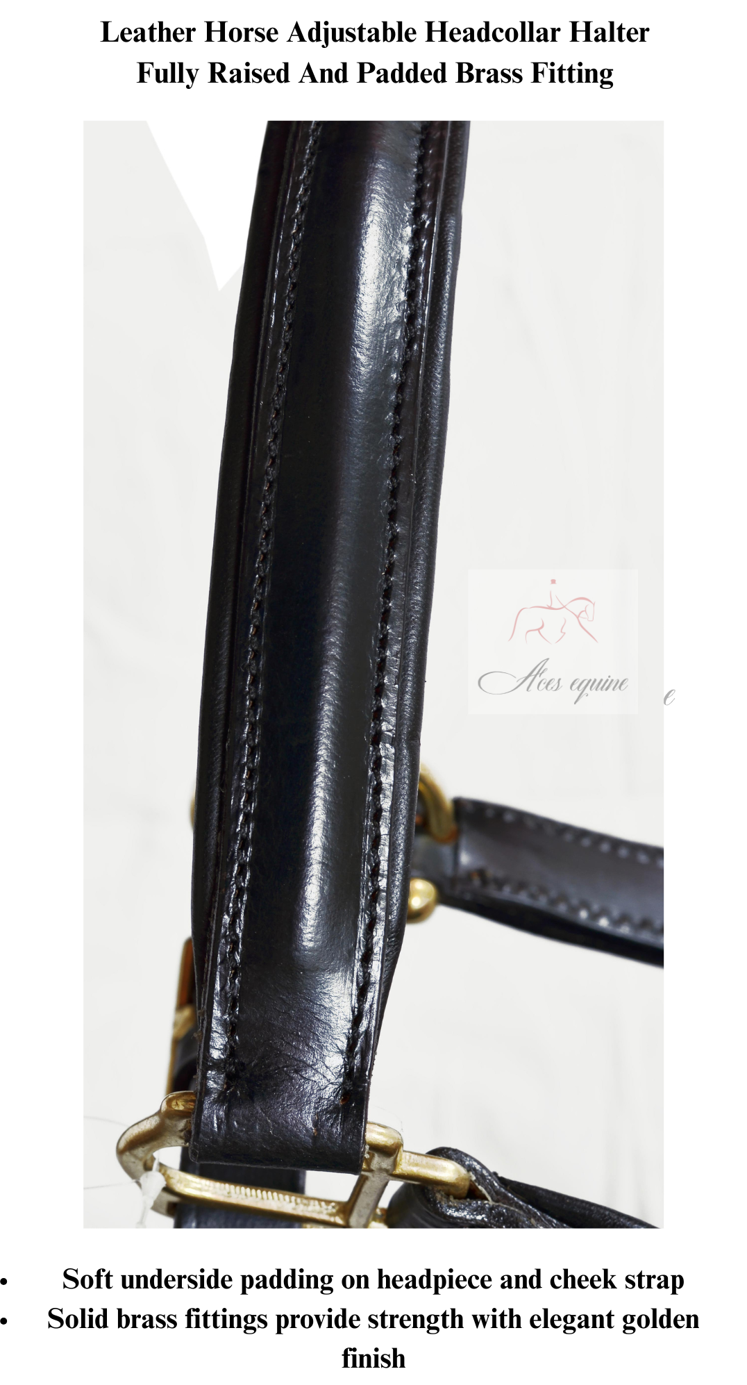 Aces_Equine_LEATHER_HORSE_ADJUSTABLE_HEADCOLLAR_HALTER_FULLY_RAISED_AND_PADDED_BRASS_FITTING_Black_1