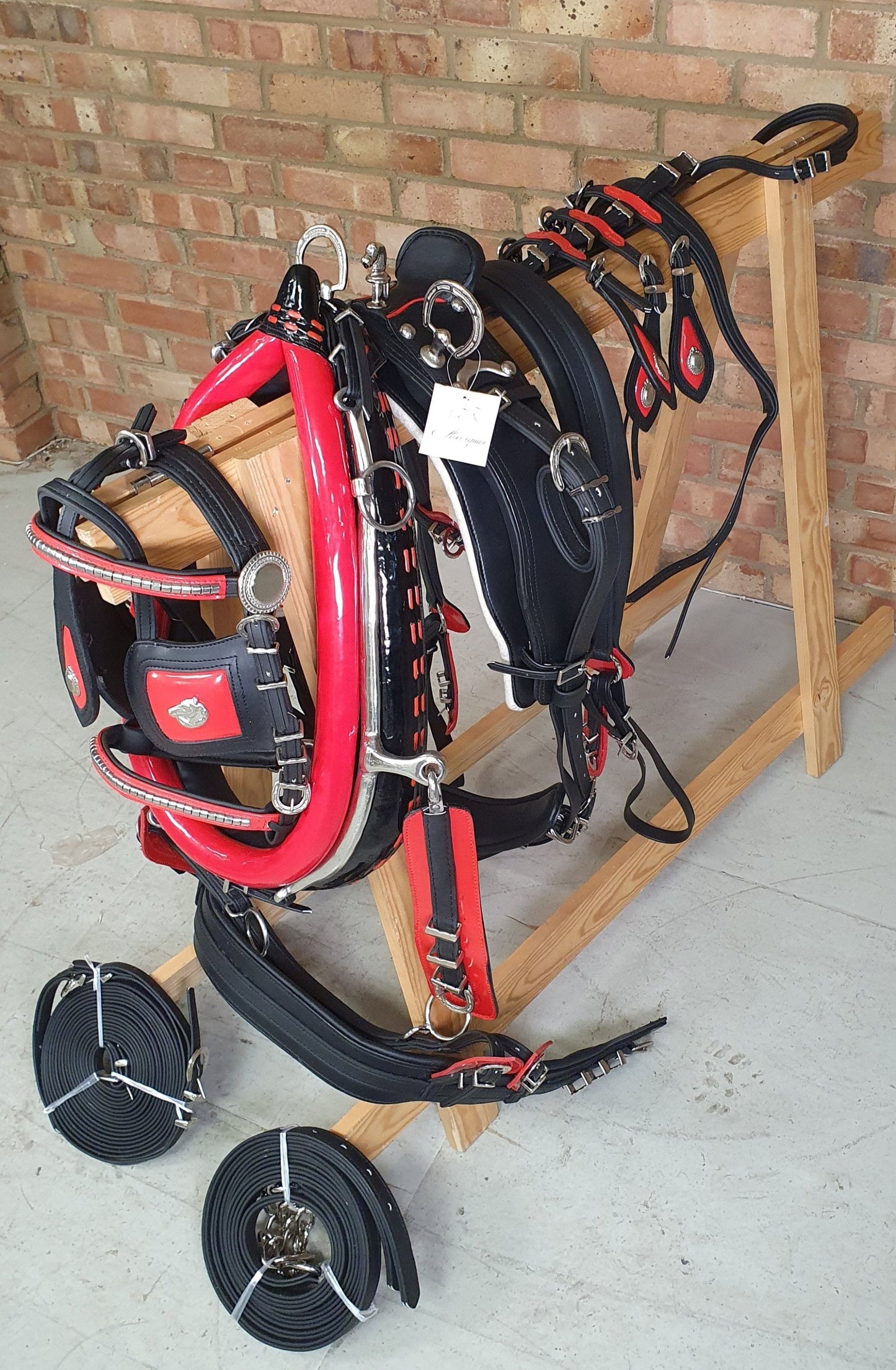 Black and Red Trade Harness