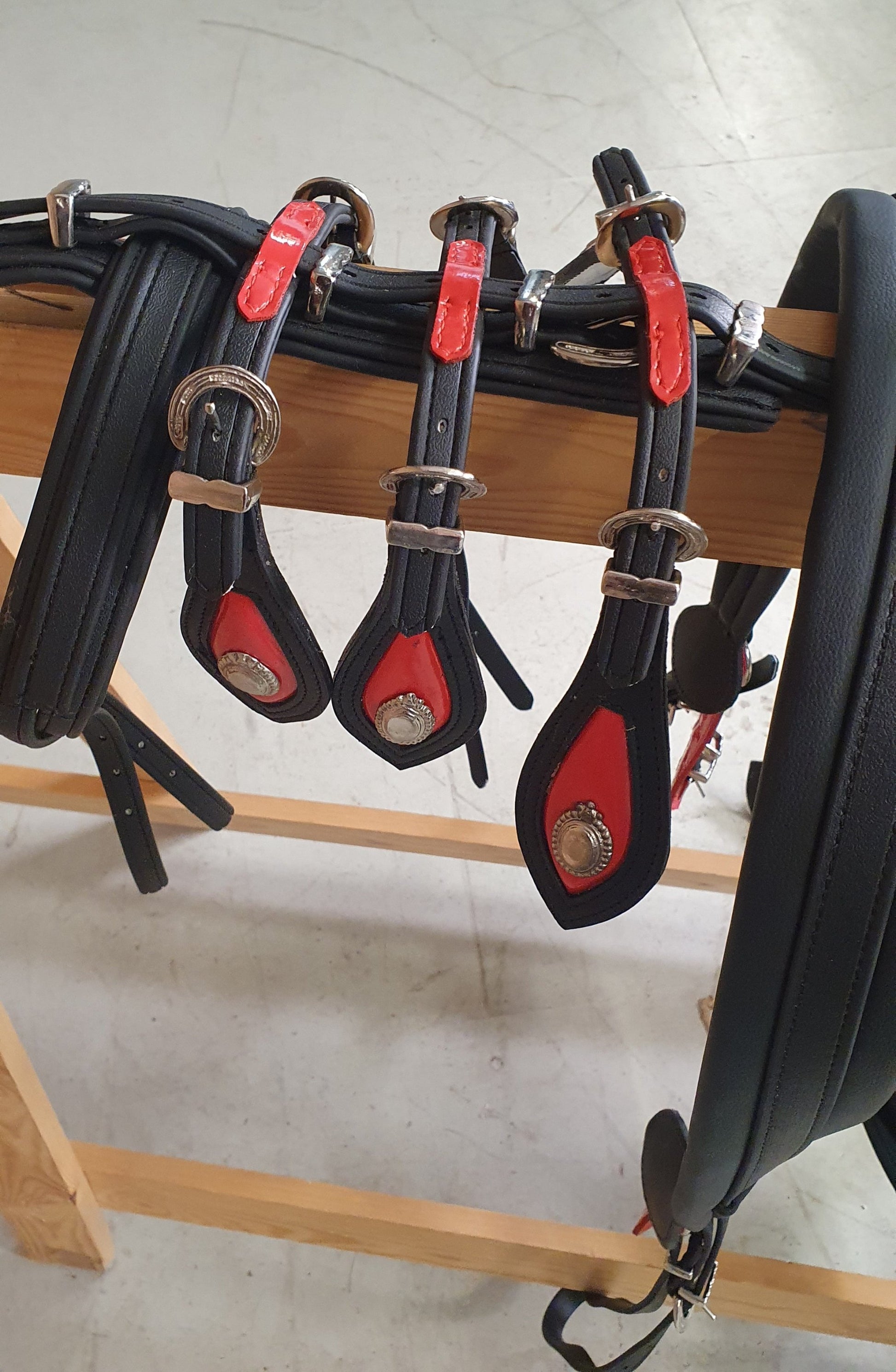 Black and Red Trade Harness