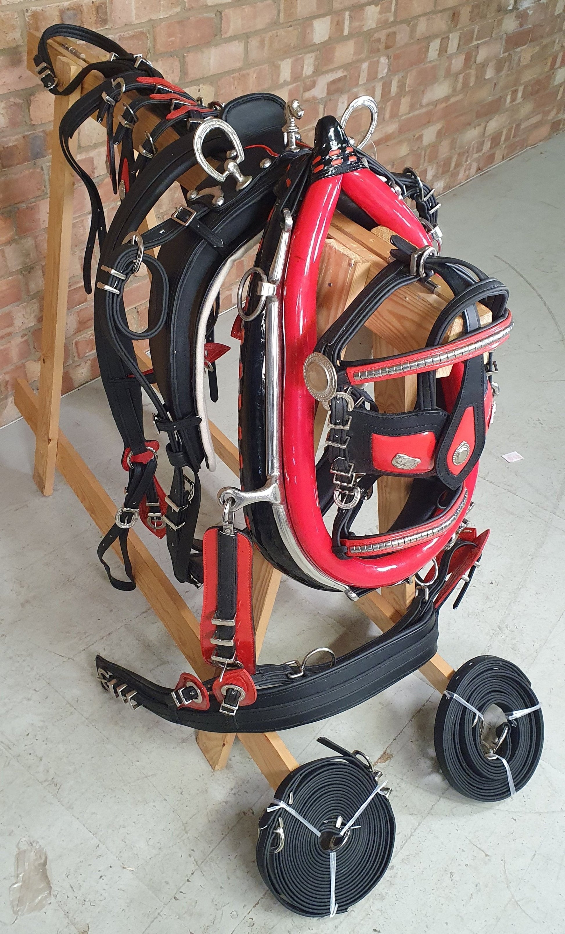 Black and Red Trade Harness