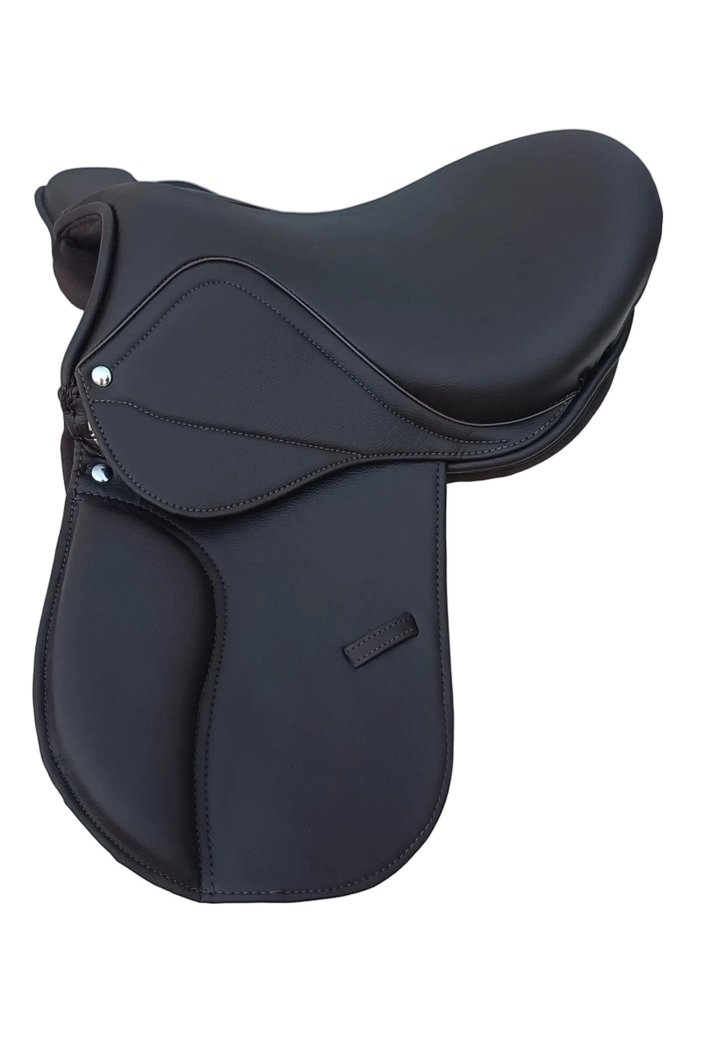 Synthetic Leather Treeless Saddle Lightweight All Purpose Riding Saddle Brown