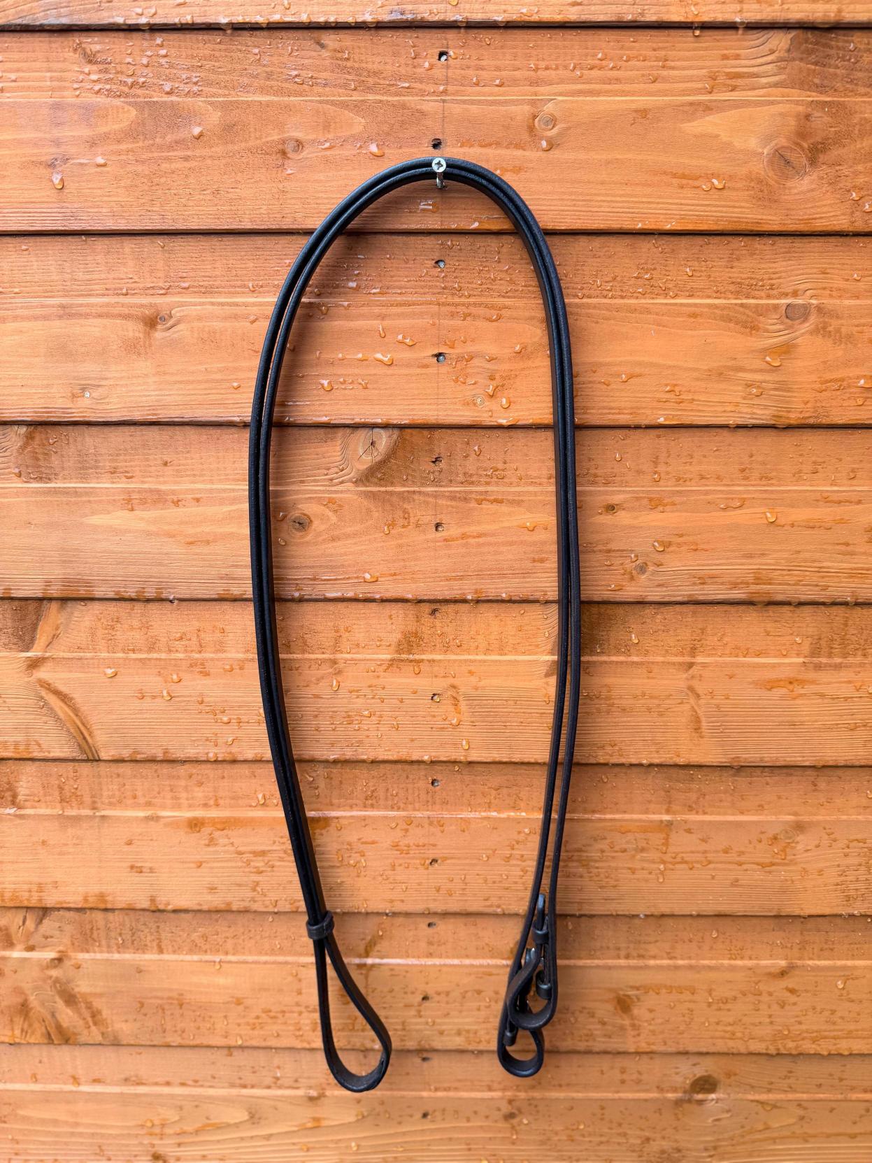 Leather Double Hunter Bridle 1.5'' Noseband 1 Inch Browband with Dual Reins Brown