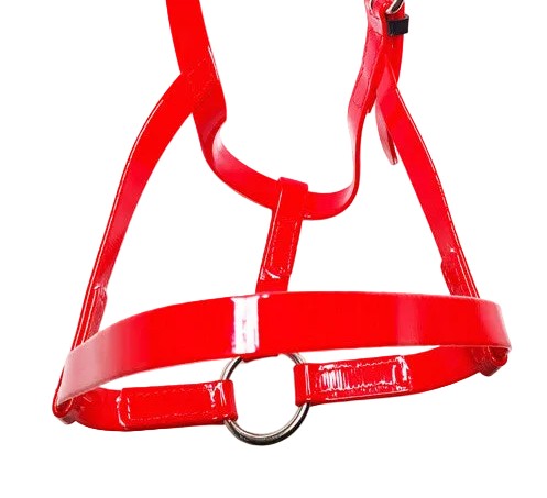 PVC Horse Driving Under Halter Soft Durable Headcollar Stainless Steel Red Pony Cob Full