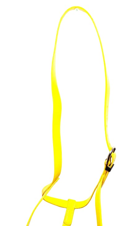 Driving Underhalter Soft Durable Headcollar Stainless Steel Yellow Pony Cob Full