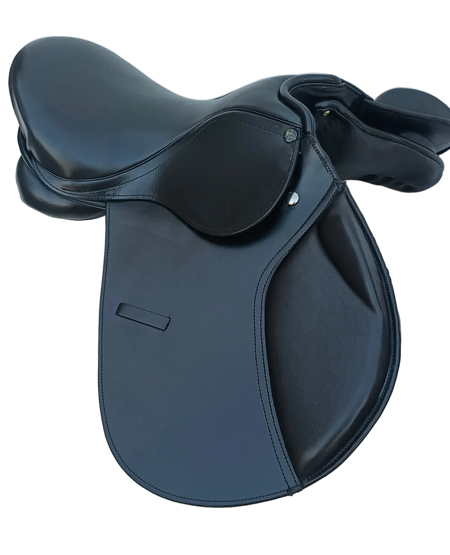 Leather Changeable Gullet Saddle With 5 Gullet Sets Black Size 14 16 and 17