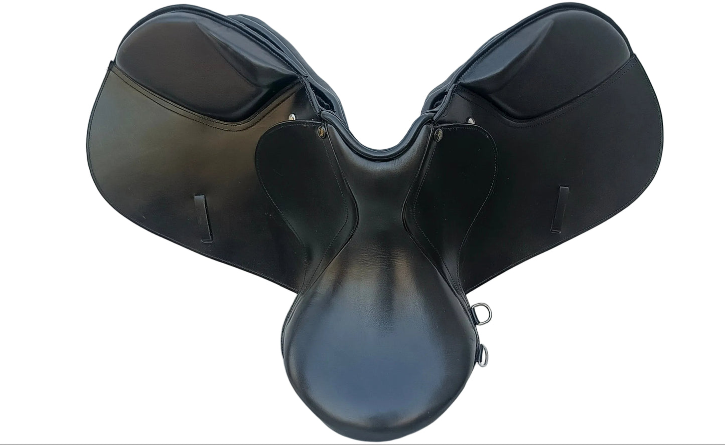 Leather Changeable Gullet Saddle With 5 Gullet Sets Black Size 14 16 and 17