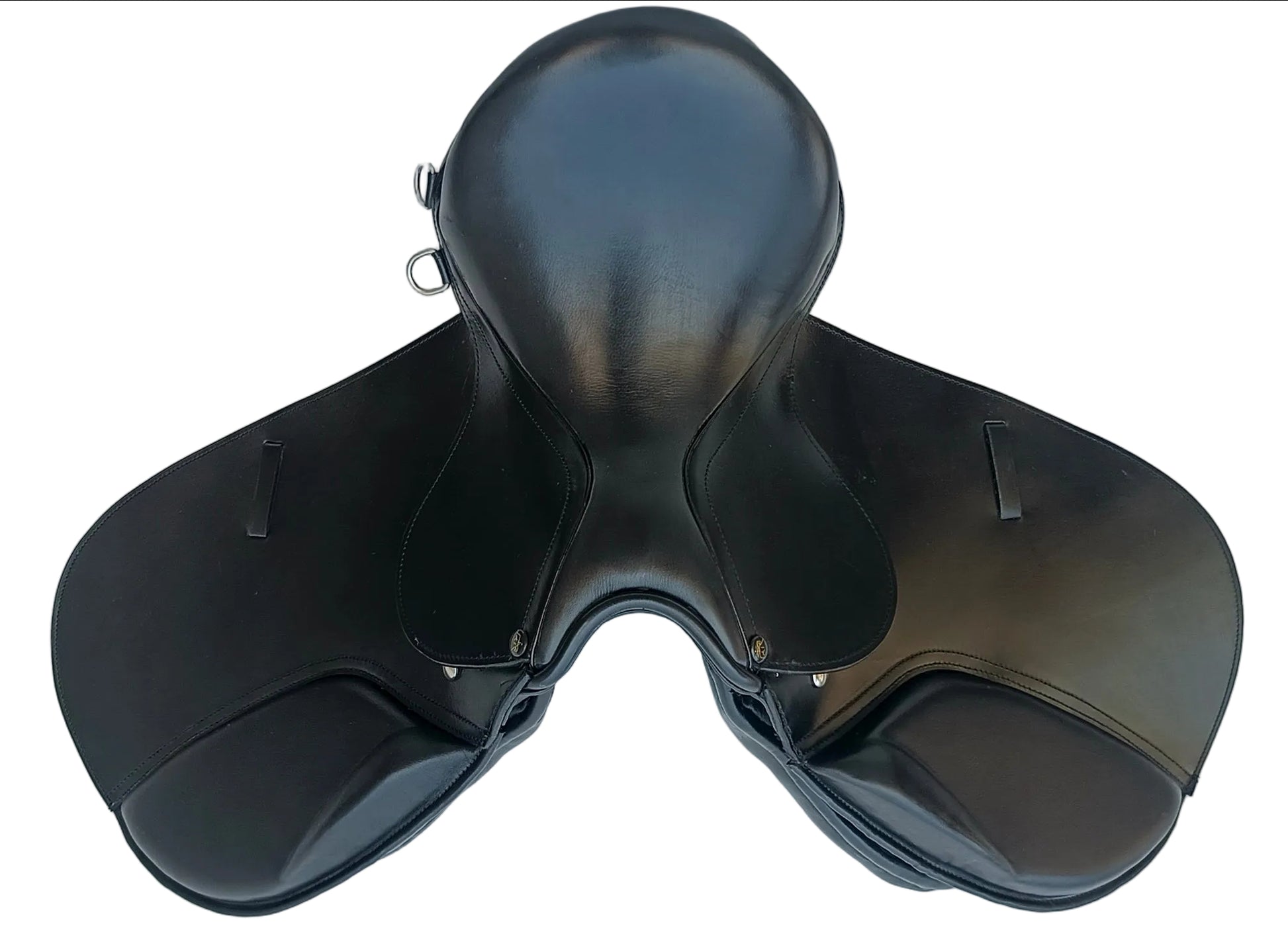 Leather Changeable Gullet Saddle With 5 Gullet Sets Black Size 14 16 and 17