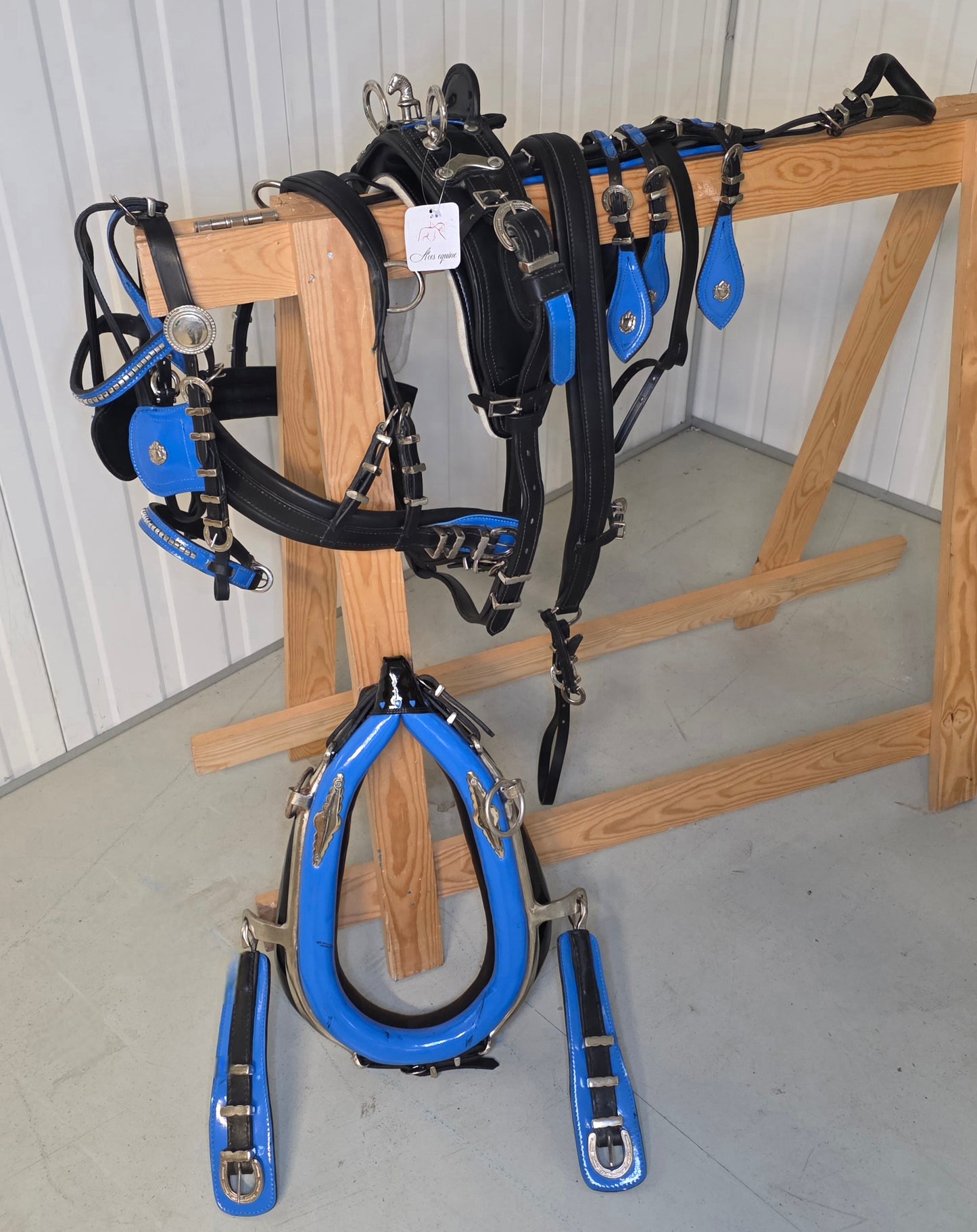 Trade Diddy Breeching harness Black and Blue