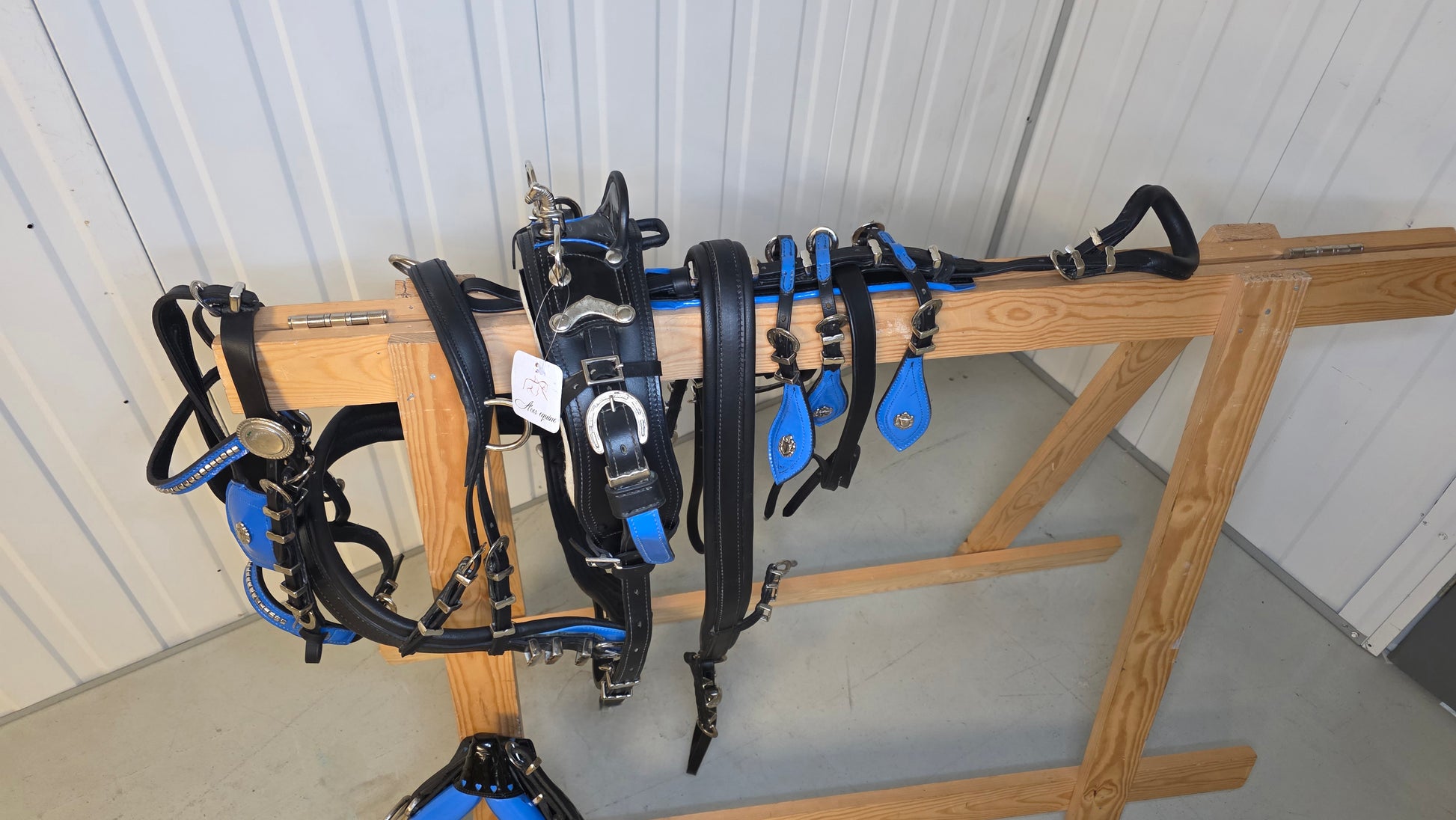 Trade Diddy Breeching harness Black and Blue