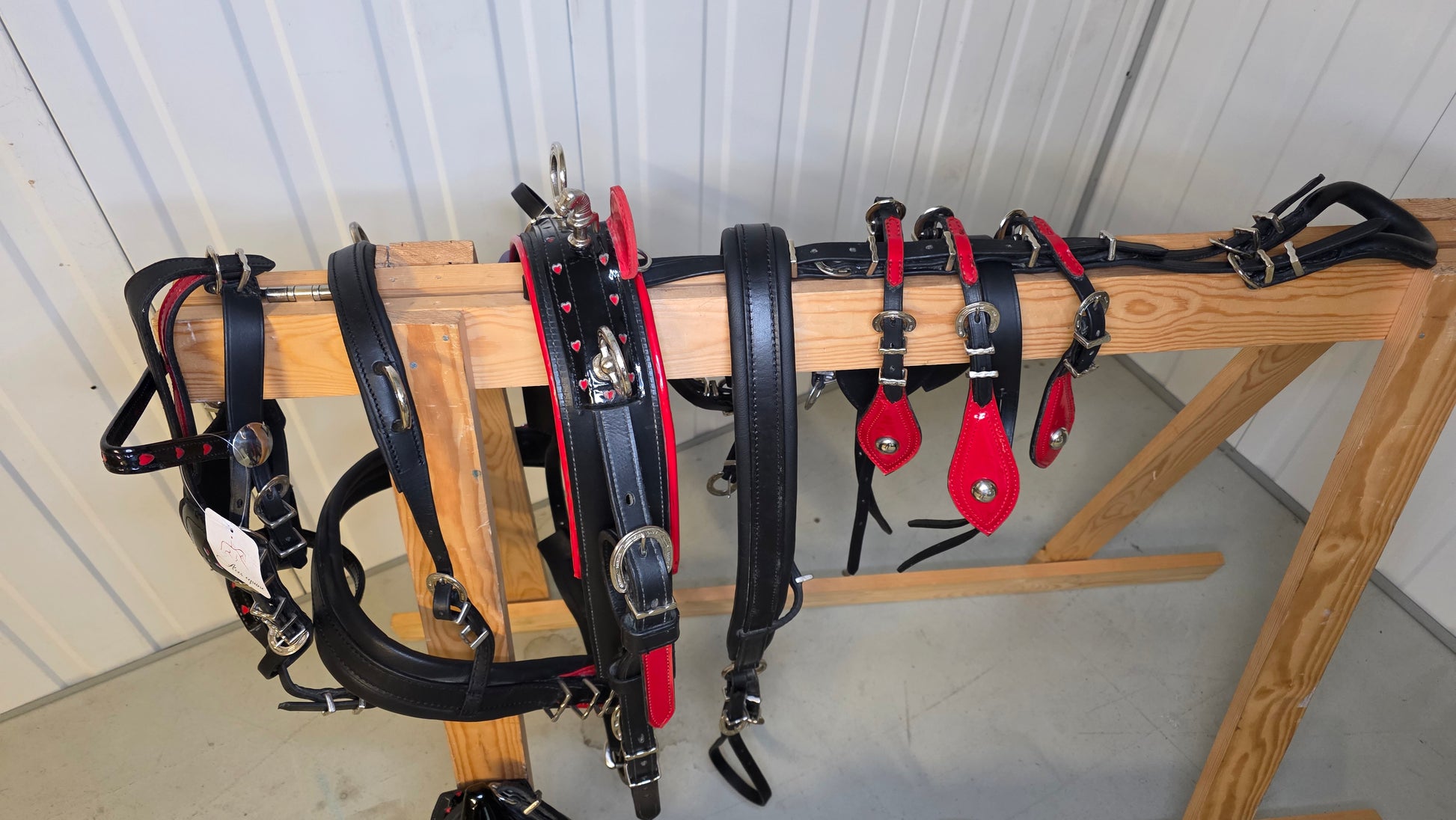 Trade Diddy Breeching harness Black and Red 