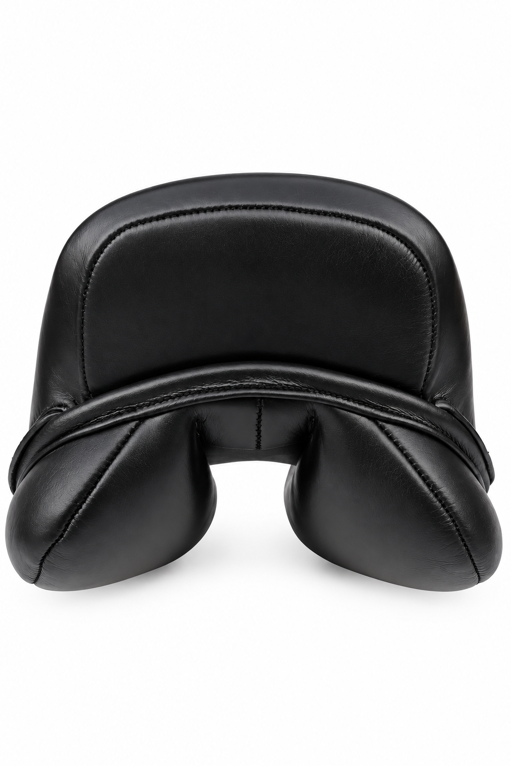 Leather Draft Horse Treeless Saddle With Matching Girth Softy Black 18 Inch