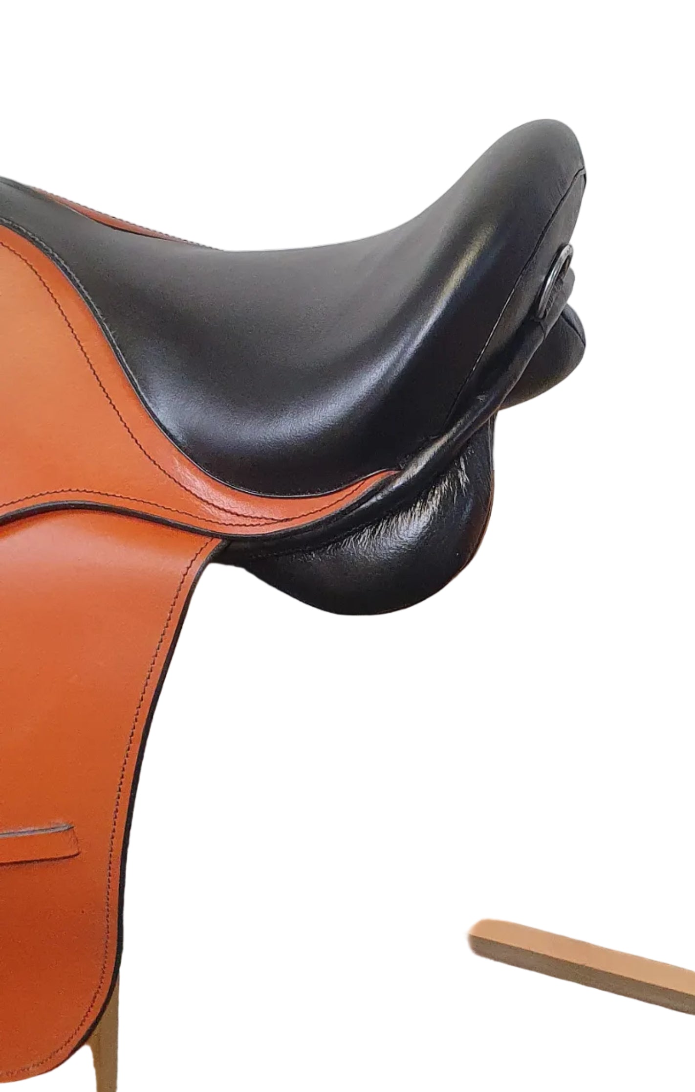 Leather Pony Saddle Black and Tan size 12 and 14