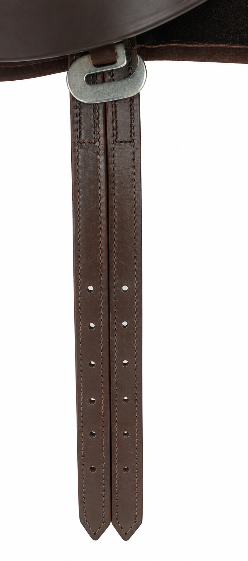 Leather Pony Saddle Riding Pad with Suede Seat And Girth Brown 12 and 14 Inch
