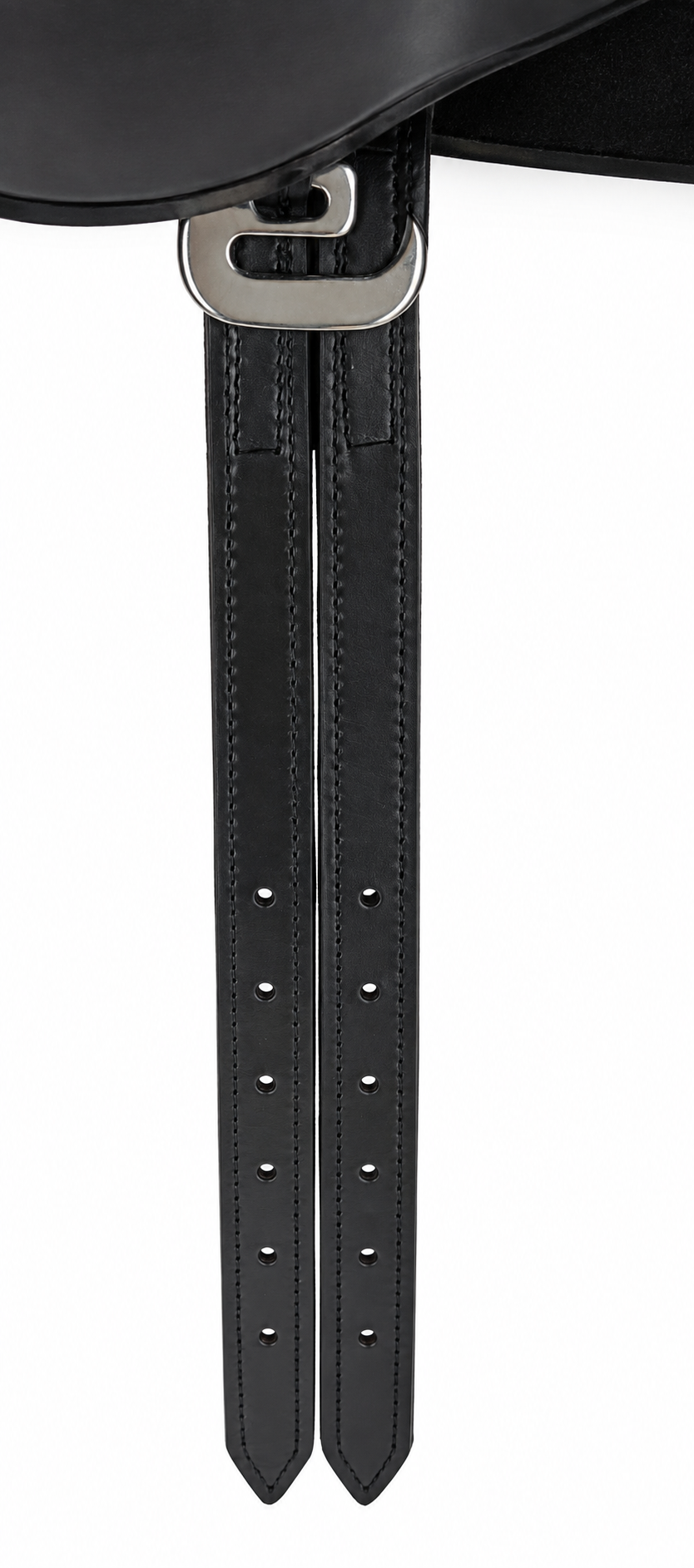 Leather Pony Suede Saddle Riding Pad with Girth Black 12 and 14 Inch
