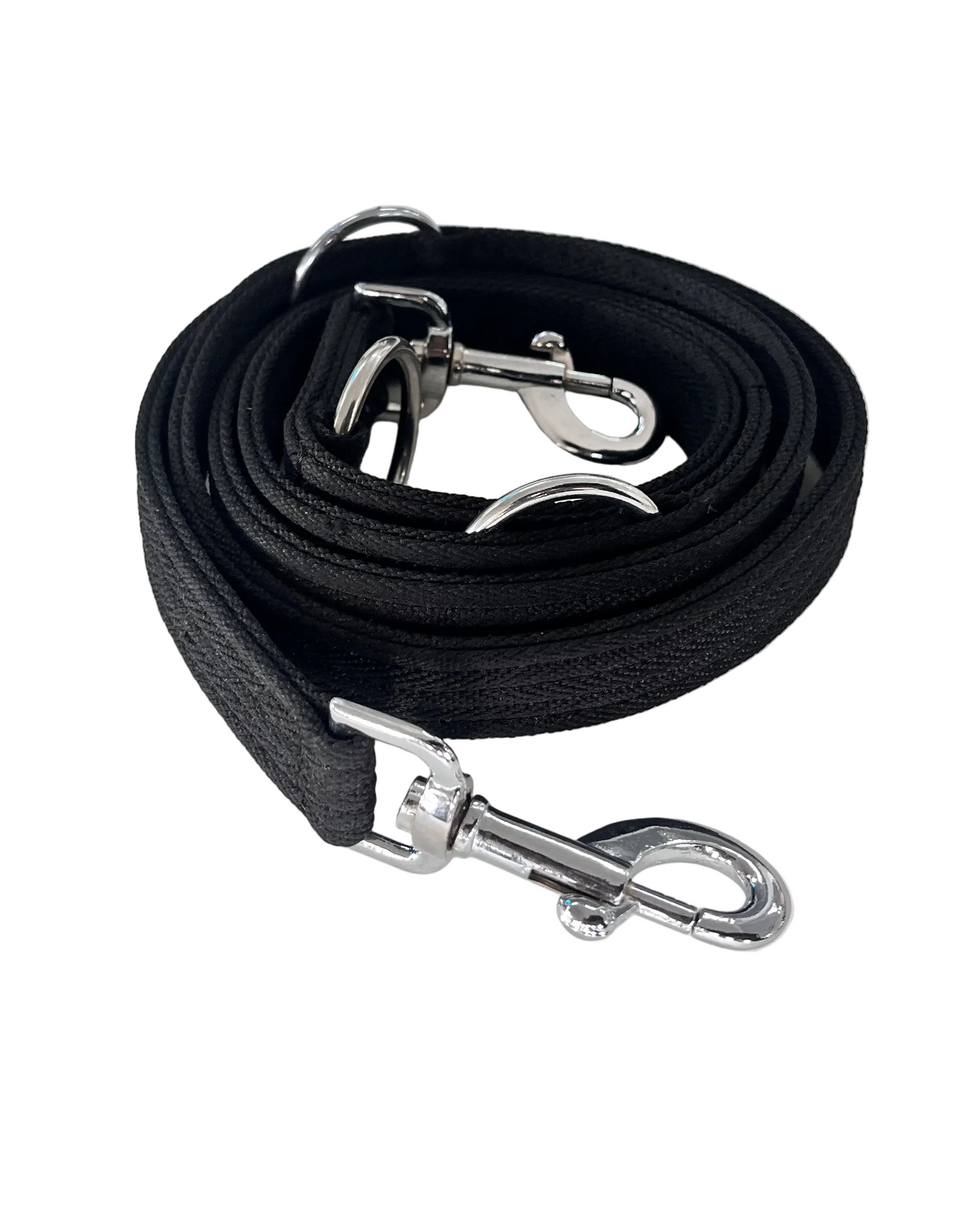Nylon Dog Training Lead 1 Inch Heavy Duty Police Style Black