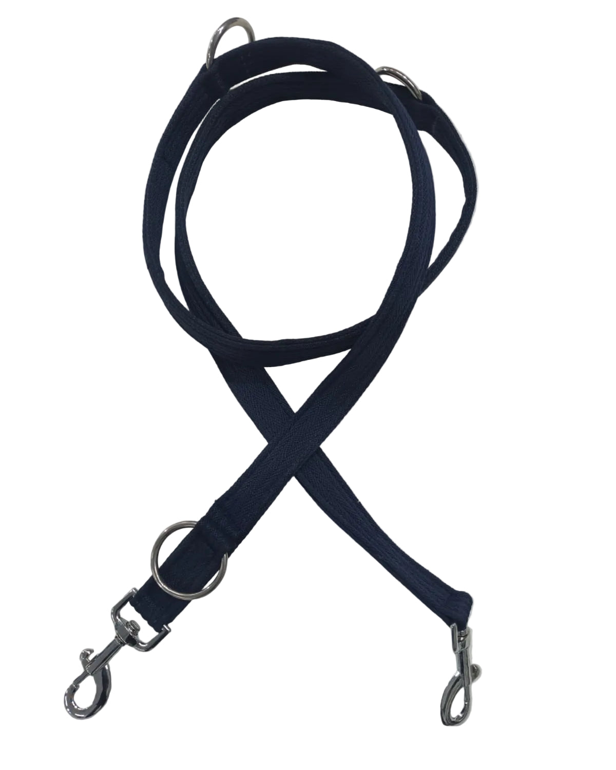 Nylon Dog Training Lead 1 Inch Heavy Duty Police Style Blue