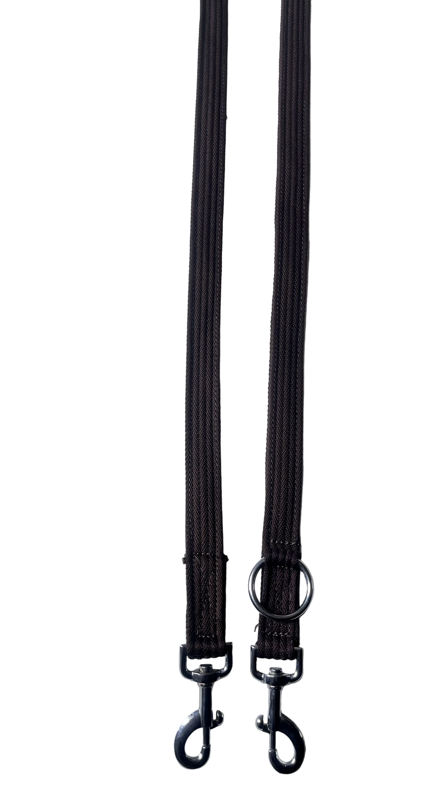 Nylon Dog Training Lead 1 Inch Heavy Duty Police Style Brown