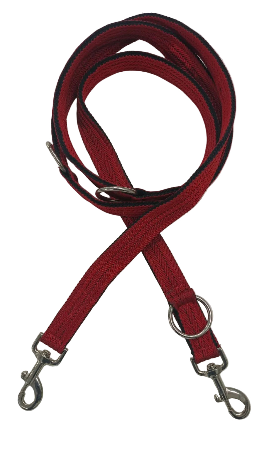Nylon Dog Training Lead 1 Inch Heavy Duty Police Style Red