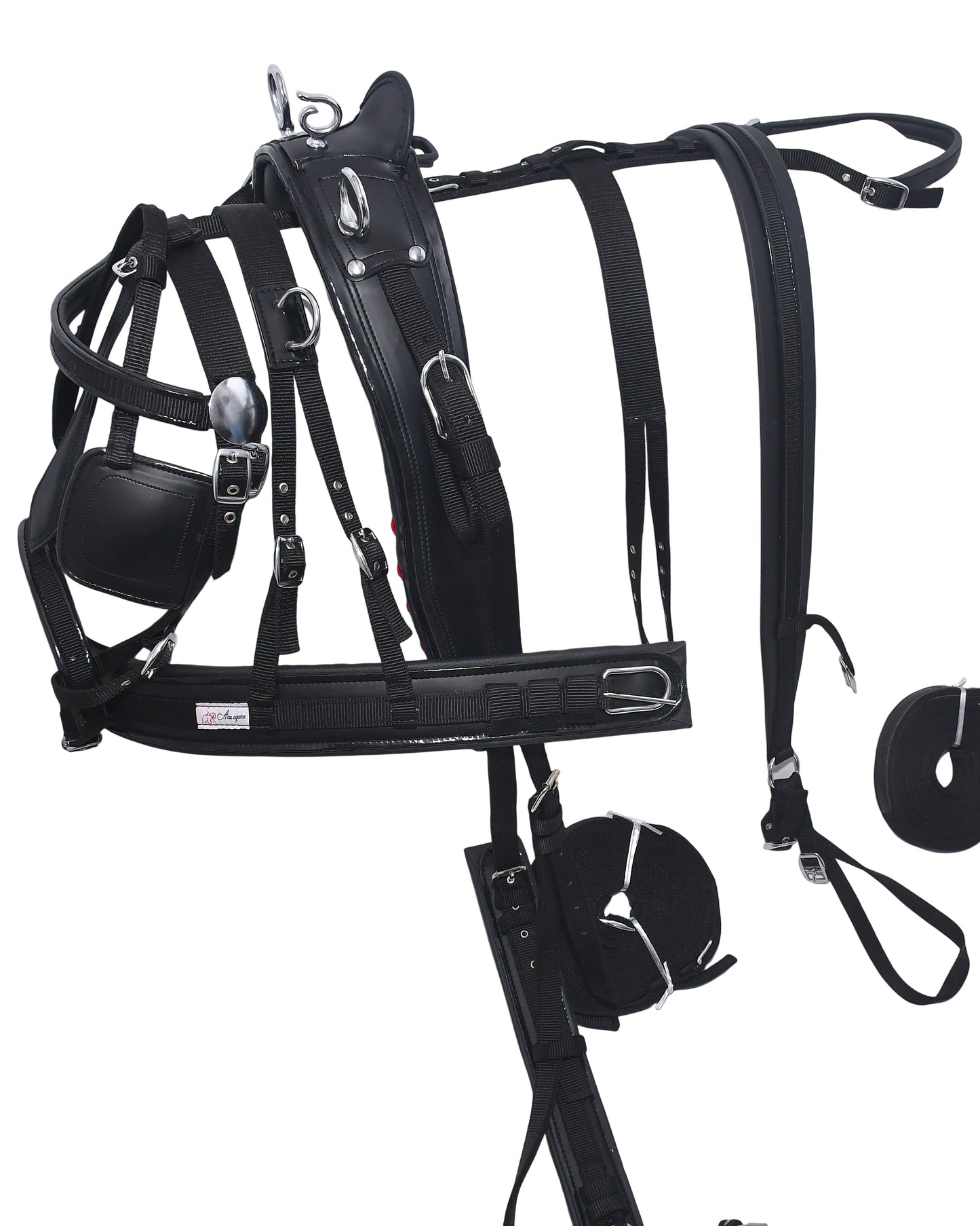 Nylon_Driving_Harness_Black_Back
