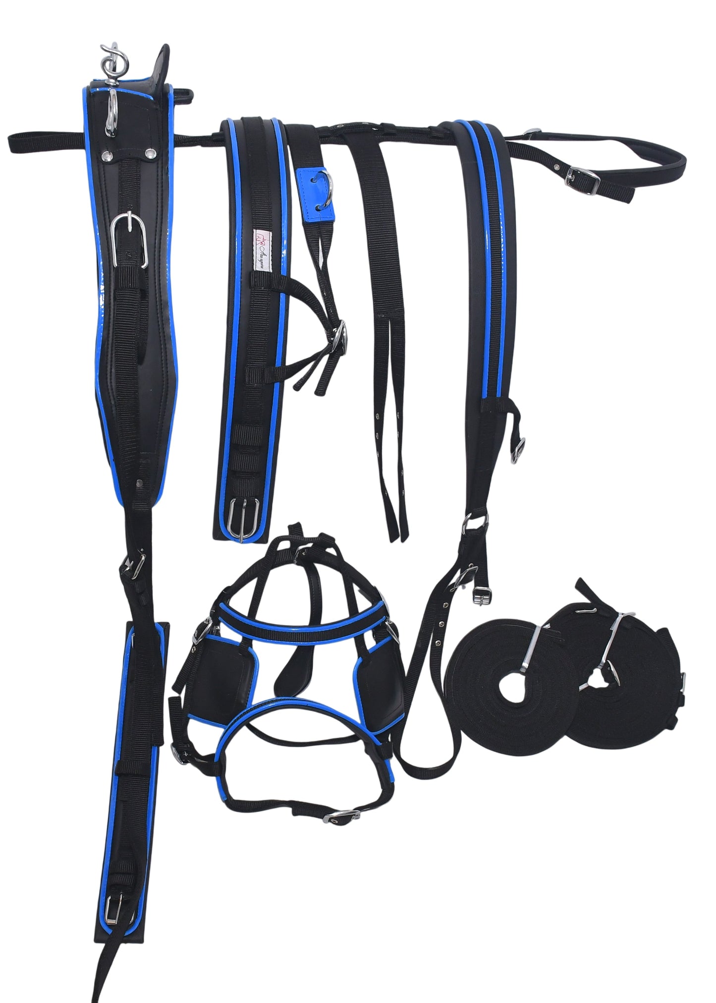 Nylon_Driving_Harness_Black_Blue